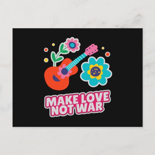 Carte Postale Faire l'amour pas la guerre (Devant)