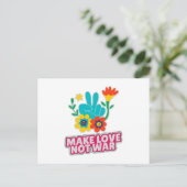 Carte Postale Faire l'amour pas la guerre (Debout devant)