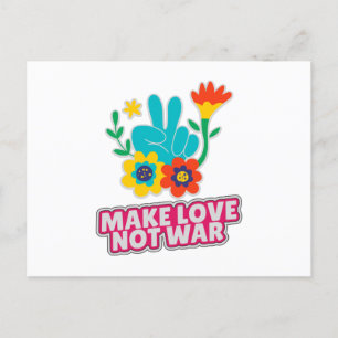 Carte Postale Faire l'amour pas la guerre