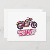 Carte Postale Faire l'amour pas la guerre (Devant / Derrière)