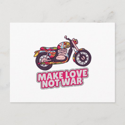 Carte Postale Faire l'amour pas la guerre (Devant)