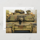 Carte Postale Faire ma journée M1A1Abrams MBT (Devant / Derrière)