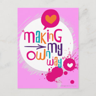 Carte Postale Faire ma propre voie