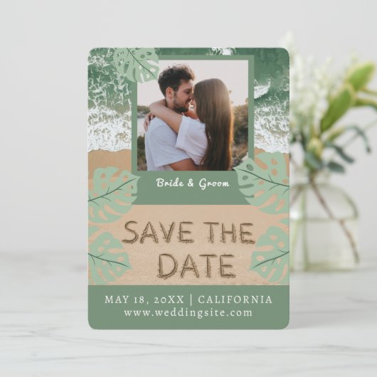 Carte postale faire-part (Debout devant)