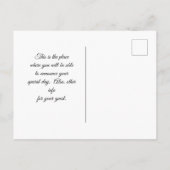 Carte postale faire-part (Dos)