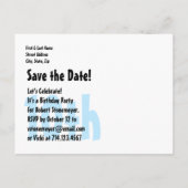 Carte Postale Faire-part 10e anniversaire Save the Date Festive Candles V13 (Dos)