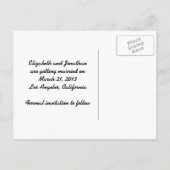 Carte Postale Faire-part 1950 Pointing Woman Save the Date (Dos)