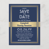 Carte Postale Faire-part 1 Retrouvailles famille photo Enregistrer la date  (Devant)