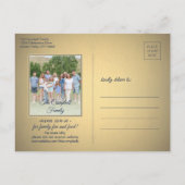 Carte Postale Faire-part 1 Retrouvailles famille photo Enregistrer la date  (Dos)