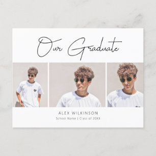 Carte Postale Faire-part 2022 Calligraphie minimaliste moderne 3 Photo Grad