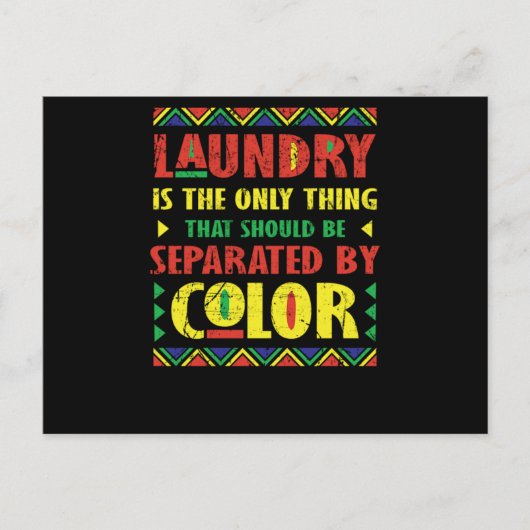 Carte Postale Faire-part 20 Black History Month African Pride Apparel Venin (Devant)