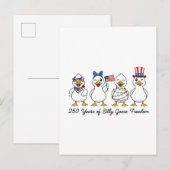 Carte Postale Faire-part 250th Years of Silly Goose Freedom Semiquincentenn (Devant / Derrière)
