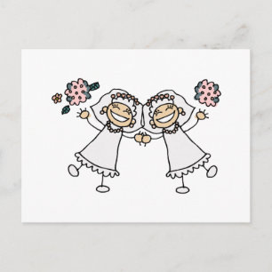 Carte Postale Faire-part 2 Mariées