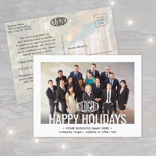 Carte Postale Faire-part 2 Photo Tout Texte Entreprise Moderne Fête Entrepr