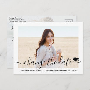 Carte Postale Faire-part 2 Remise du diplôme de photographie Changement de 