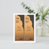 Carte Postale Faire-part 2 Rêves indiens Sauvez la date Signets (Debout devant)