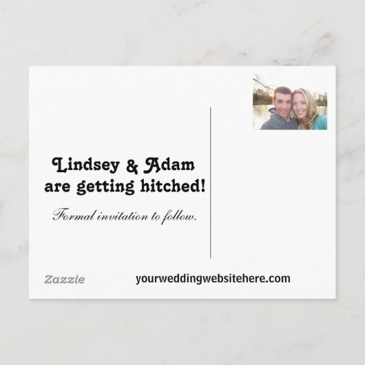 Carte Postale Faire-part 31 octobre Enregistrer la date (Dos)