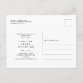 Carte Postale Faire-part 3 Photo Collage Script Grad 2022 Purple Graduation (Dos)