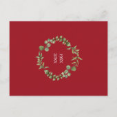 Carte Postale Faire-part 40e anniversaire Sauvons la date Forêt (Dos)