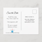 Carte Postale Faire-part 50e anniversaire de la Parties scintillant d'or -  (Dos)