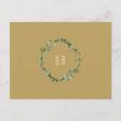 Carte Postale Faire-part 50e Anniversaire de Mariage Bois Verdure  (Dos)