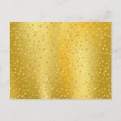 Carte Postale Faire-part 50e anniversaire de Mariage Coeurs d'or Enregistre (Dos)