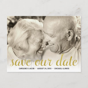 Carte Postale Faire-part 50e anniversaire Enregistrer la date