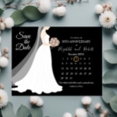 Carte Postale Faire-part 50e anniversaire Mariage Calendrier des dates