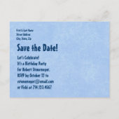 Carte Postale Faire-part 50e anniversaire Pool Party Enregistrer la date V0 (Dos)