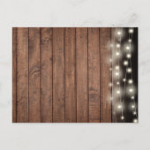 Carte Postale Faire-part 50e anniversaire Rustic Gold Hearts Enregistrer la (Dos)