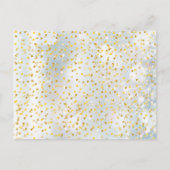 Carte Postale Faire-part 50e anniversaire Snowflakes hiver Enregistrer la d (Dos)