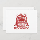 Carte Postale Faire-part 5 Tenets De Taekwondo (Devant / Derrière)