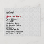 Carte Postale Faire-part 60e Anniversaire de Mariage Anniversaire Diamant Z (Dos)