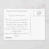 Carte Postale Faire-part 70e anniversaire enregistrer la date (Dos)