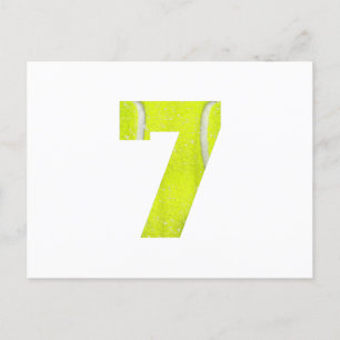 Carte Postale Faire-part 7e Anniversaire 2013 Tennis Garçons Filles Enfants