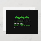 Carte Postale Faire-part 99 Little Bugs In The Code Software Engineer (Devant / Derrière)