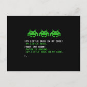 Carte Postale Faire-part 99 Little Bugs In The Code Software Engineer (Devant)