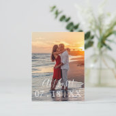 Carte Postale Faire-part À Dernier mariage élégant Enregistrer la date (Debout devant)