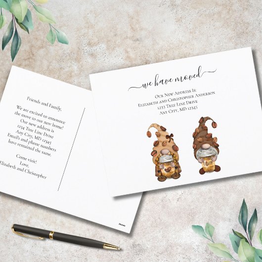 Carte postale Faire-part à domicile