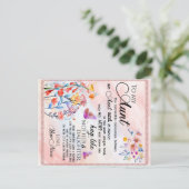 Carte Postale Faire-part À Mon Cadeau Tante, Cadeau Papillon De La Nièce (Debout devant)