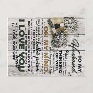 Carte Postale Faire-part À mon mari À Mon Mari Citations d'amour pour l