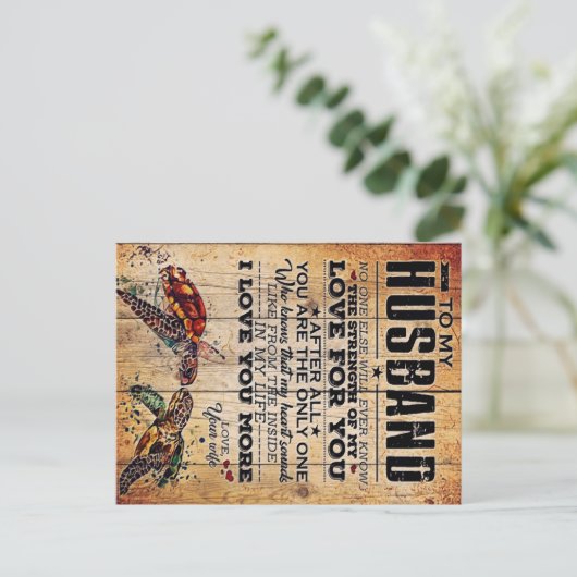 Carte Postale Faire-part À mon mari | Citations D'Amour Au Mari (Debout devant)