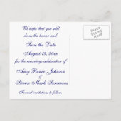 Carte Postale Faire-part À partir de ce jour (Dos)