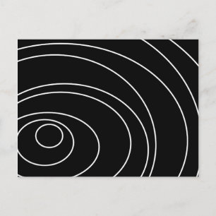 Carte Postale Faire-part Abstract pattern - black and white.