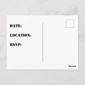 Carte Postale Faire-part Abstrait céleste de la réunion familial (Dos)