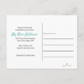 Carte Postale Faire-part Accueil Sweet Home White Picket Fence Ma nouvelle  (Dos)