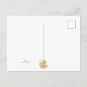 Carte Postale Faire-part Adorable Teddy Bear Baby Boy Stats de naissance (Dos)