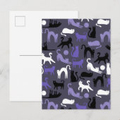 Carte Postale Faire-part Adorable Yoga mignon Pots de chat (Devant / Derrière)