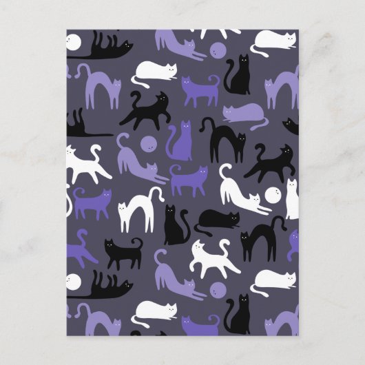 Carte Postale Faire-part Adorable Yoga mignon Pots de chat (Devant)