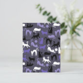 Carte Postale Faire-part Adorable Yoga mignon Pots de chat (Debout devant)